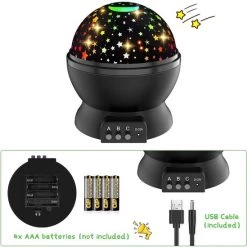 EZMarkt Sterren Projector Voor Baby's - Galaxy Projector - Roze - USB En Batterijen -Goedkope muziekmobielen winkel 550x549 11