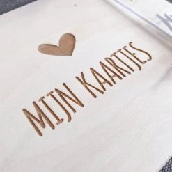 SUS Design Houten Bewaarbundel A5 | Mijn Kaartjes | Kaarten Bewaarbundel | Hartje -Goedkope muziekmobielen winkel 550x550 230