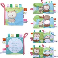 Funny Zoo Baby Speelgoed/knisperboekje /Pasen Kinderen/Pasen/ Baby Born/boek Voor Kinderen/Educatief Baby Speelgoed /Zacht Baby Boek /Zacht Speelgoed/Speelgoed Voor Baby/ Speelgoed Voor Kinderen/zwart En Wit Boek/ "little Owl's Day" Thema -Goedkope muziekmobielen winkel 550x550 303