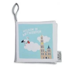 NOOX City Kids Zacht Babyboekje Antwerpen - In Mooie Geschenkverpakking - Fairly Made - Duurzaam En Origineel Kraamcadeau -Goedkope muziekmobielen winkel 550x550 318