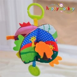 Happy Monkey Baby Bijtspeelgoed/rammelaar/ Bijtring/ Baby Speelgoed/schoencadeautjes Sinterklaas/ Sinterklaas/kerstcadeau/baby Cadeau/kraamcadeau/ Licht Grijs Olifant -Goedkope muziekmobielen winkel 550x550 346