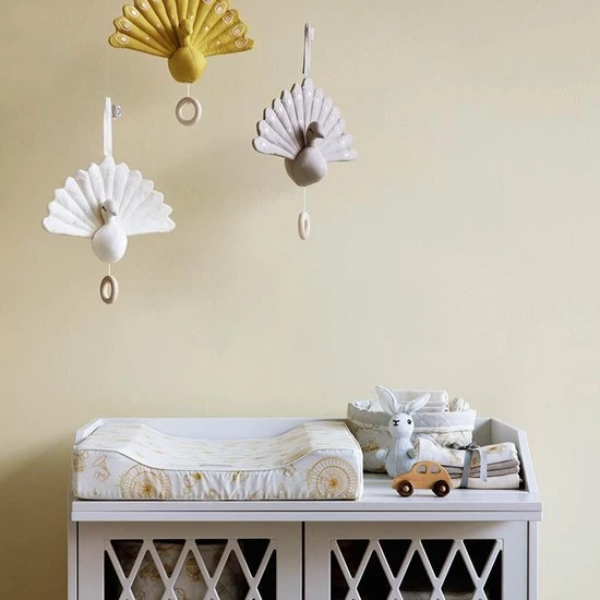 CamCam Copenhagen Cam Cam Copenhagen - Muziekmobiel Pauw - Muziekmobielen - Grey - 5 CamCam Copenhagen Cam Cam Copenhagen - Muziekmobiel Pauw - Muziekmobielen - Grey - - Afbeelding 3