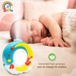 DEPLAY Baby Slaap Projector – Nachtlampje Kinderen – Sterrenhemel – Boxmobiel Voor Baby, Peuter En Kleuter 1 -3 Jaar– Galaxy Projector -Goedkope muziekmobielen winkel 550x550 380