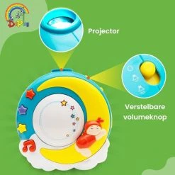DEPLAY Baby Slaap Projector – Nachtlampje Kinderen – Sterrenhemel – Boxmobiel Voor Baby, Peuter En Kleuter 1 -3 Jaar– Galaxy Projector -Goedkope muziekmobielen winkel 550x550 382