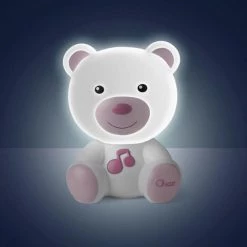 Chicco Nachtlampje Dreamlight Bear Meisjes 14 Cm Wit/roze -Goedkope muziekmobielen winkel 550x550 431