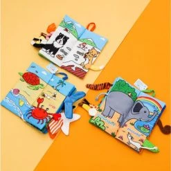 Belepa Baby Boek/knisperboekje /kerstcadeau/ Educatief Baby Speelgoed /sinterklaas/ Kerstcadeau/ Zacht Baby Boek /Zacht Speelgoed/Speelgoed Voor Baby/ Speelgoed Voor Kinderen/"ocean Tails" Thema