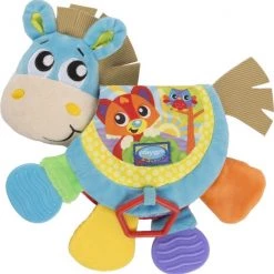 Playgro Muzikale Bijtboekje Clip Clop Paard - Activiteitenboekje - Baby Voorleesboekje - Voelboek