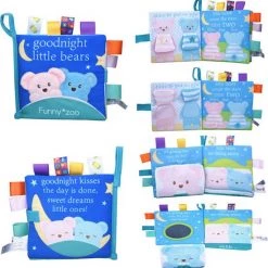 Funny Zoo Baby Speelgoed/knisperboekje /Pasen Kinderen/Pasen/ Baby Born/boek Voor Kinderen/Educatief Baby Speelgoed /Zacht Baby Boek /Zacht Speelgoed/Speelgoed Voor Baby/ Speelgoed Voor Kinderen/zwart En Wit Boek/ "goodnight Little Bears" Thema -Goedkope muziekmobielen winkel 550x554 5