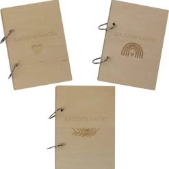 Monkiezz Houten Geboortekaartjes Bewaarbundel - 148 X 120 Mm - Olive -Goedkope muziekmobielen winkel 550x554 7