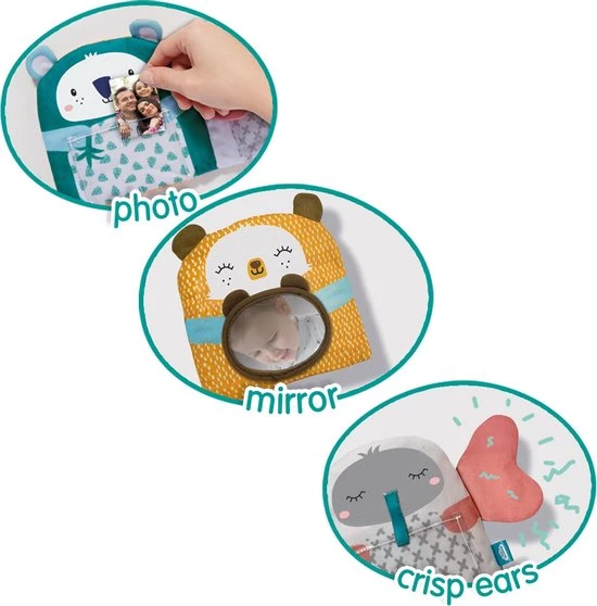 SES Tiny Talents - Family Hugs Fotoboekje - Baby Knisperboekje - Inclusief Spiegel En Fotovakjes 7 SES Tiny Talents - Family Hugs Fotoboekje - Baby Knisperboekje - Inclusief Spiegel En Fotovakjes - Afbeelding 5