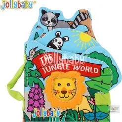 Jollybaby Baby Speelgoed/baby Boekje/ Schoenencadeautje Sinteklaas/ Educatief Baby Speelgoed /sinterklaas/ Kerstcadeau/boek Voor Kinderen/educatief Speelgoed/ Zacht Baby Boek /Zacht Speelgoed/Speelgoed Voor Baby/ Baby Boekje/ "The Jungle World" "thema