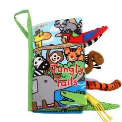 Jollybaby Baby Speelgoed/knisperboekje /baby Born/boek Voor Kinderen/ /Educatief Baby Speelgoed /Zacht Baby Boek /Zacht Speelgoed/Speelgoed Voor Baby/ Speelgoed Voor Kinderen/ "Jungle Tails" Thema
