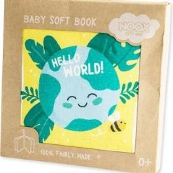 NOOX City Kids Zacht Babyboekje - Hello World Hello World -Goedkope muziekmobielen winkel 550x581 3