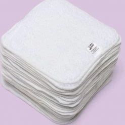 Cheeky Wipes Babydoekjes - Premium Katoen- 25 Stuks - Wit