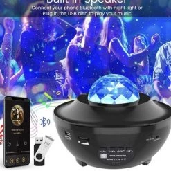 Merkloos Sterrenprojector Bluetooth - Sterrenlamp -Goedkope muziekmobielen winkel 550x582 6