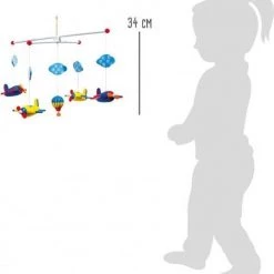 Small Foot Company Kindermobiel Luchtvaart -Goedkope muziekmobielen winkel 550x586