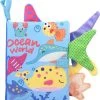 Gbee Baby Boek/knisperboekje /baby Born/boek Voor Kinderen/Educatief Baby Speelgoed /Zacht Baby Boek /Zacht Speelgoed/Speelgoed Voor Baby/ Speelgoed Voor Kinderen/licht Blauw "ocean World" -Goedkope muziekmobielen winkel 550x605 3