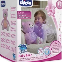 Chicco First Dreams Knuffel Beer Projector - Roze -Goedkope muziekmobielen winkel 550x610 1