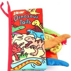 Jollybaby Baby Speelgoed/knisperboekje /baby Born/boek Voor Kinderen/Educatief Baby Speelgoed /Zacht Baby Boek /Zacht Speelgoed/Speelgoed Voor Baby/ Speelgoed Voor Kinderen/ "Dinosaur Tails" Thema