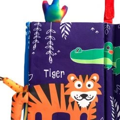 Merkloos MixG | Knisperboekje | Baby | Multicolor - Dieren | Engels/English -Goedkope muziekmobielen winkel 550x641