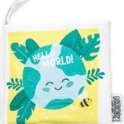 NOOX City Kids Zacht Babyboekje - Hello World Hello World -Goedkope muziekmobielen winkel 550x653 4