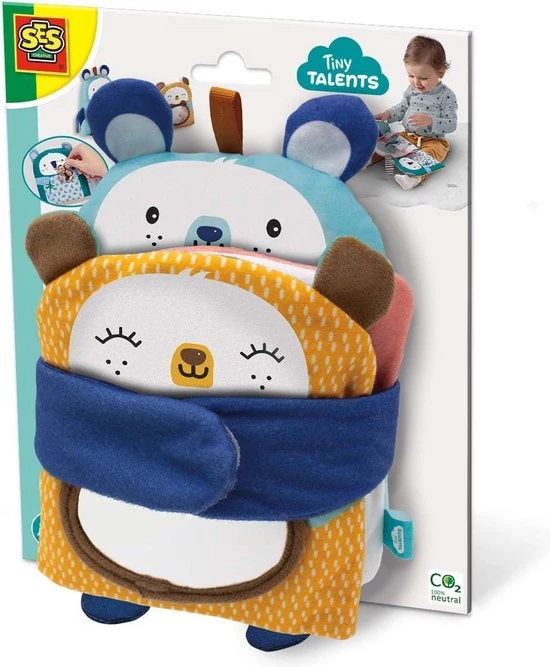 SES Tiny Talents - Family Hugs Fotoboekje - Baby Knisperboekje - Inclusief Spiegel En Fotovakjes 3 SES Tiny Talents - Family Hugs Fotoboekje - Baby Knisperboekje - Inclusief Spiegel En Fotovakjes