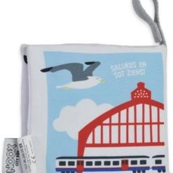NOOX City Kids Zacht Babyboekje Antwerpen - In Mooie Geschenkverpakking - Fairly Made - Duurzaam En Origineel Kraamcadeau -Goedkope muziekmobielen winkel 550x679