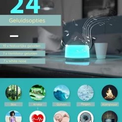 By Rosie White Noise Machine Met Bluetooth - Baby Projector - Slaaptrainer - Witte Ruis Baby - Slaaphulp - Slaap Geluidsmachine - Muziekdoosje - Nachtlamp LED Licht - Timerfunctie 16 By Rosie White Noise Machine Met Bluetooth - Baby Projector - Slaaptrainer - Witte Ruis Baby - Slaaphulp - Slaap Geluidsmachine - Muziekdoosje - Nachtlamp LED Licht - Timerfunctie -Goedkope muziekmobielen winkel 550x682 2