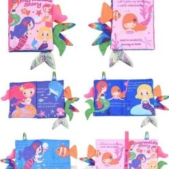 Gbee Baby Boek/knisperboekje /baby Born/boek Voor Kinderen/ Educatief Baby Speelgoed /Zacht Baby Boek /Zacht Speelgoed/Speelgoed Voor Baby/ Speelgoed Voor Kinderen/roze "mermaid Story" -Goedkope muziekmobielen winkel 550x687 5
