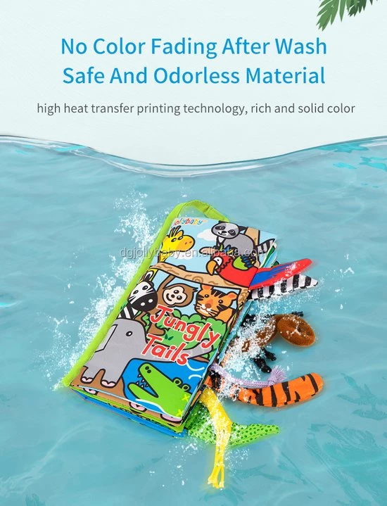 Jollybaby Baby Speelgoed/knisperboekje /baby Born/boek Voor Kinderen/ /Educatief Baby Speelgoed /Zacht Baby Boek /Zacht Speelgoed/Speelgoed Voor Baby/ Speelgoed Voor Kinderen/ "Jungle Tails" Thema 8 Jollybaby Baby Speelgoed/knisperboekje /baby Born/boek Voor Kinderen/ /Educatief Baby Speelgoed /Zacht Baby Boek /Zacht Speelgoed/Speelgoed Voor Baby/ Speelgoed Voor Kinderen/ "Jungle Tails" Thema - Afbeelding 6