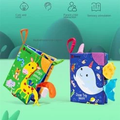 Sozzy Baby Speelgoed/knisperboekje /Educatief Baby Speelgoed /baby Born/boek Voor Kinderen/ Baby Boek /Zacht Speelgoed/Speelgoed Voor Baby/ Boek Met Bijtring/ "jungly Animals" Thema -Goedkope muziekmobielen winkel 550x720 1