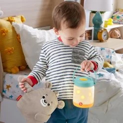 Fisher-Price Sluimerspeeltje Met Vuurvliegjes En Babybeer - Knuffel En Baby Projector -Goedkope muziekmobielen winkel 550x726 1