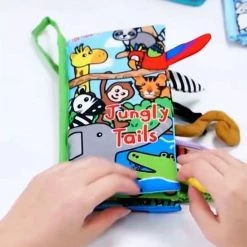 Jollybaby Baby Speelgoed/knisperboekje /baby Born/boek Voor Kinderen/Educatief Baby Speelgoed /Zacht Baby Boek /Zacht Speelgoed/Speelgoed Voor Baby/ Speelgoed Voor Kinderen/ "Kitty Tails" Thema -Goedkope muziekmobielen winkel 550x733 22