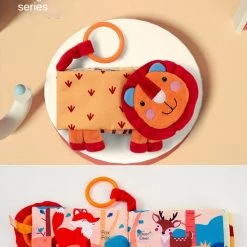 Merkloos Baby Speelgoed/knisperboekje /baby Born/boek Voor Kinderen/Educatief Baby Speelgoed /Zacht Baby Boek /babyboekje/ Zacht Speelgoed/Speelgoed Voor Baby/ Educatief Boek/ Jungle Series