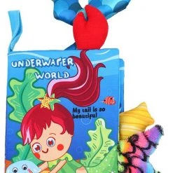 BBSKY Baby Boek/knisperboekje /sinterklaas/ Kerstcadeau/ Baby Born/Educatief Baby Speelgoed /Zacht Baby Boek /Zacht Speelgoed/Speelgoed Voor Baby/ Speelgoed Voor Kinderen/"under Water World" Thema