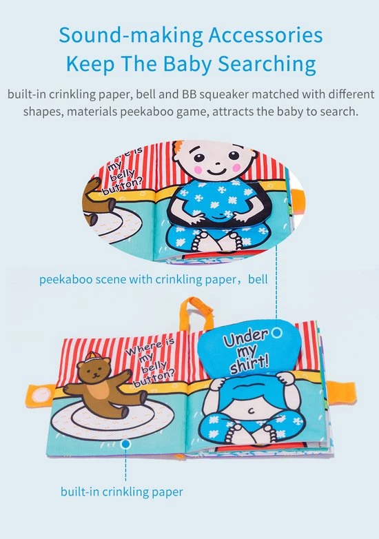 Jollybaby Baby Speelgoed/baby Boekje/ Schoenencadeautje Sinteklaas/Educatief Baby Speelgoed /sinterklaas/ Kerstcadeau/boek Voor Kinderen/educatief Speelgoed/ Zacht Baby Boek /Zacht Speelgoed/Speelgoed Voor Baby/ "hide And Seek "thema 7 Jollybaby Baby Speelgoed/baby Boekje/ Schoenencadeautje Sinteklaas/Educatief Baby Speelgoed /sinterklaas/ Kerstcadeau/boek Voor Kinderen/educatief Speelgoed/ Zacht Baby Boek /Zacht Speelgoed/Speelgoed Voor Baby/ "hide And Seek "thema - Afbeelding 5