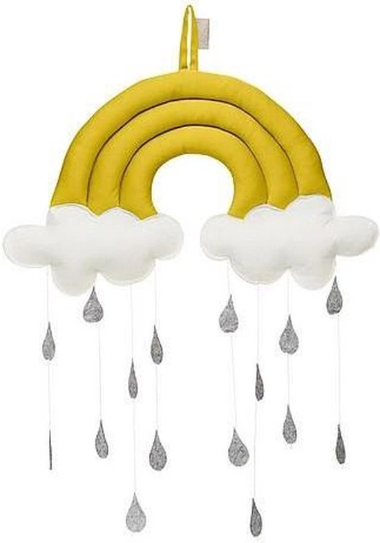 CamCam Copenhagen Cam Cam Copenhagen - Mobiel Regenboog - Muziekmobielen - Mustard - 3 CamCam Copenhagen Cam Cam Copenhagen - Mobiel Regenboog - Muziekmobielen - Mustard -