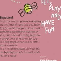 JeP Kids Jep-Kids Indian Roze Oppasboek 190823 -Goedkope muziekmobielen winkel 550x792 1
