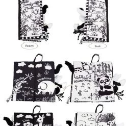 Jollybaby Baby Speelgoed/kinderboekenweek/ Baby Born/boek Voor Kinderen/schoencadeautjes Sinterklaas/ Sinterklaas/ Kerstcadeau/Educatief Baby Speelgoed /Zacht Baby Boek /Zacht Speelgoed/Speelgoed Voor Baby/ Zwart En Wit Boek / "Jungle Tails" Thema -Goedkope muziekmobielen winkel 550x793 1