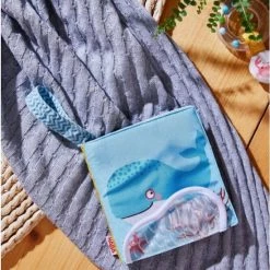 Haba Babyboekje Zeewereld Junior 13,5 Cm Polyester Blauw