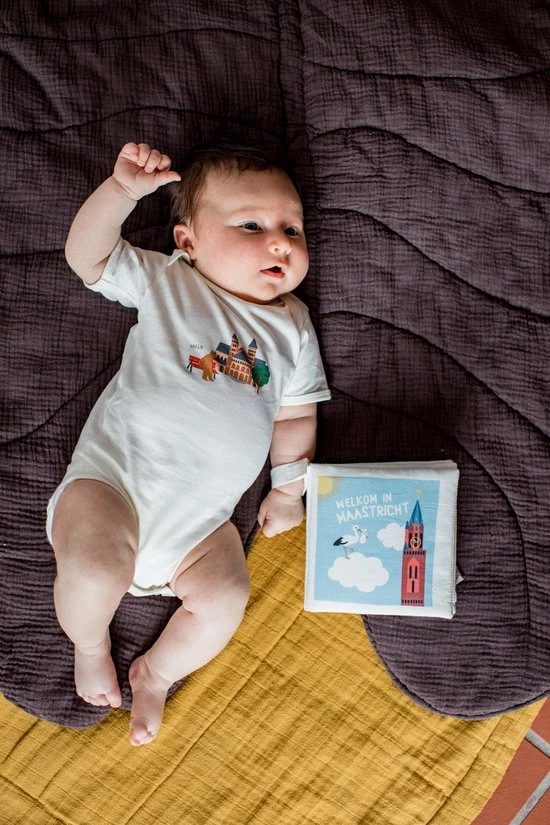 NOOX City Kids Zacht Babyboekje Maastricht - Fairly Made - In Mooie Geschenkverpakking - Duurzaam En Origineel Kraamcadeau 6 NOOX City Kids Zacht Babyboekje Maastricht - Fairly Made - In Mooie Geschenkverpakking - Duurzaam En Origineel Kraamcadeau - Afbeelding 4