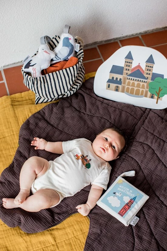 NOOX City Kids Zacht Babyboekje Maastricht - Fairly Made - In Mooie Geschenkverpakking - Duurzaam En Origineel Kraamcadeau 12 NOOX City Kids Zacht Babyboekje Maastricht - Fairly Made - In Mooie Geschenkverpakking - Duurzaam En Origineel Kraamcadeau - Afbeelding 10